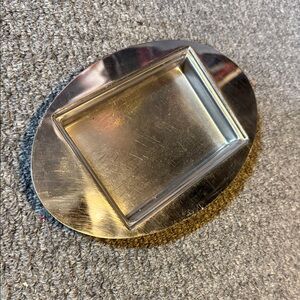 Mepra 18/10 inox stainless steel butter dish, made in Italy